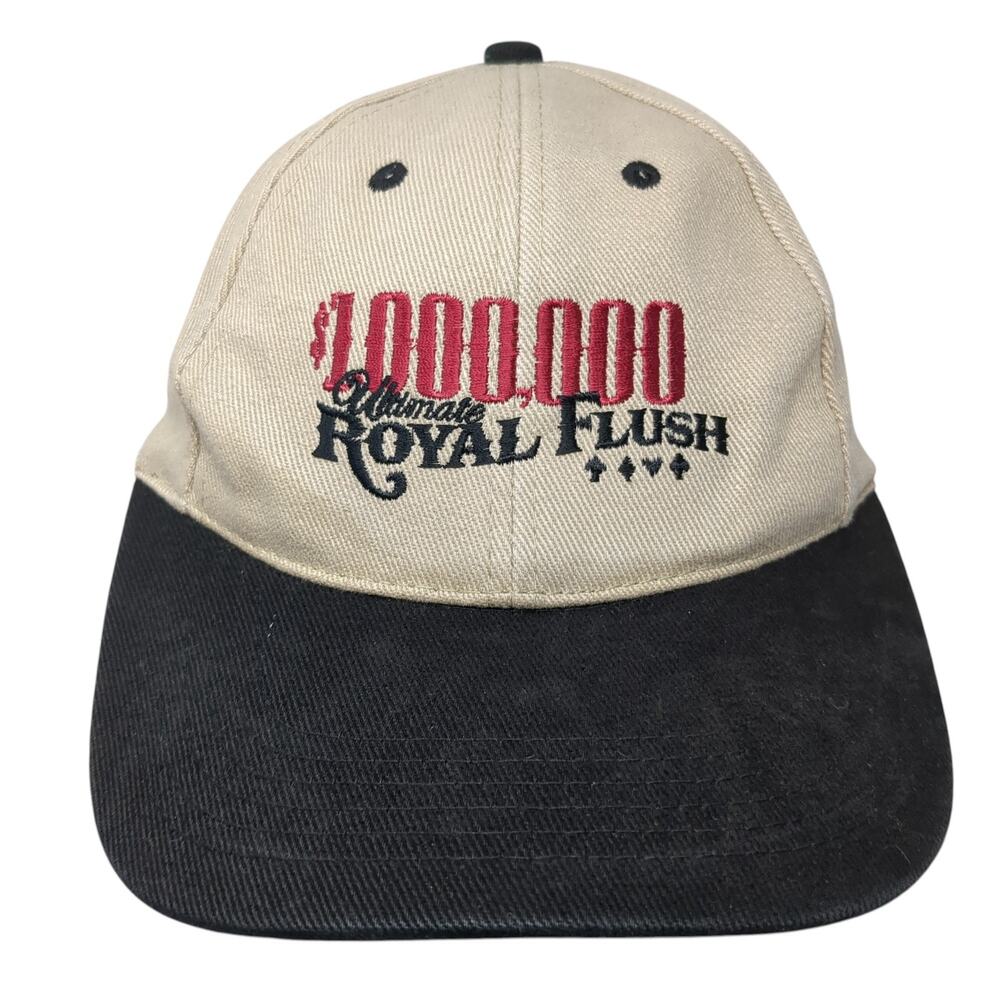 Ultimate Royal Flush Slideback Baseball Cap Beige OS Adjustable Att Headwear
